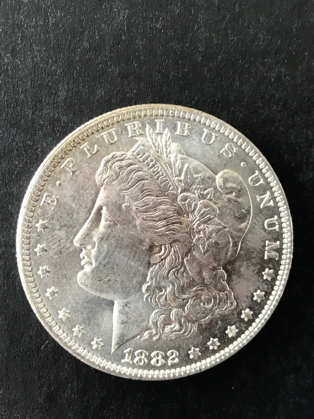 1882 O Morgan Silver Dollar, 90% Silver, New Orleans Mint, Unc, ? Low to Mid MS